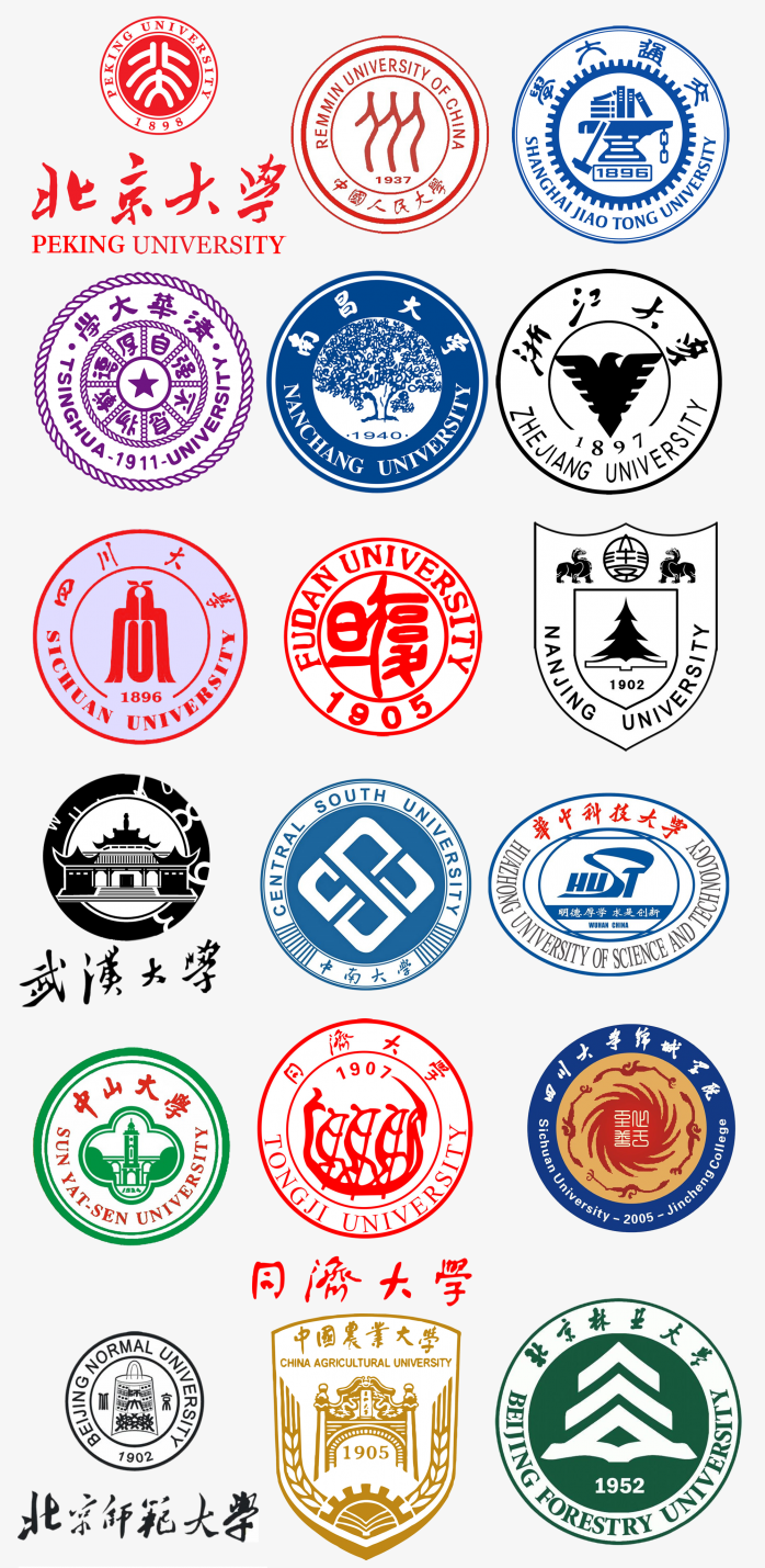 国内大学logo集合