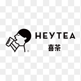 高清喜茶横版logo