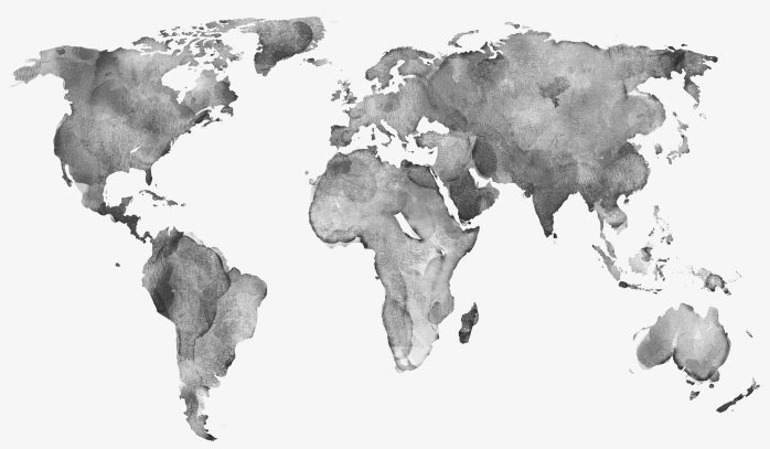 水墨世界地图