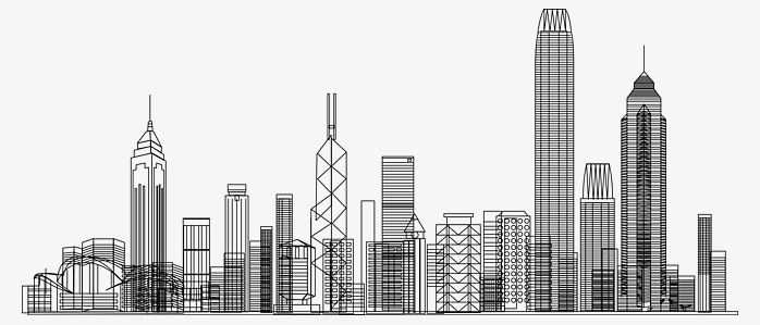 香港城市建筑线条
