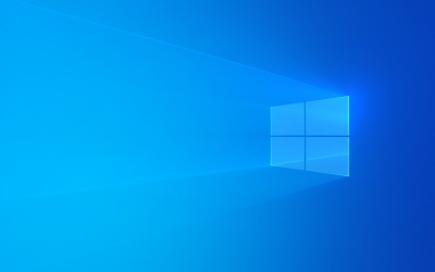 蓝色微软logo桌面壁纸