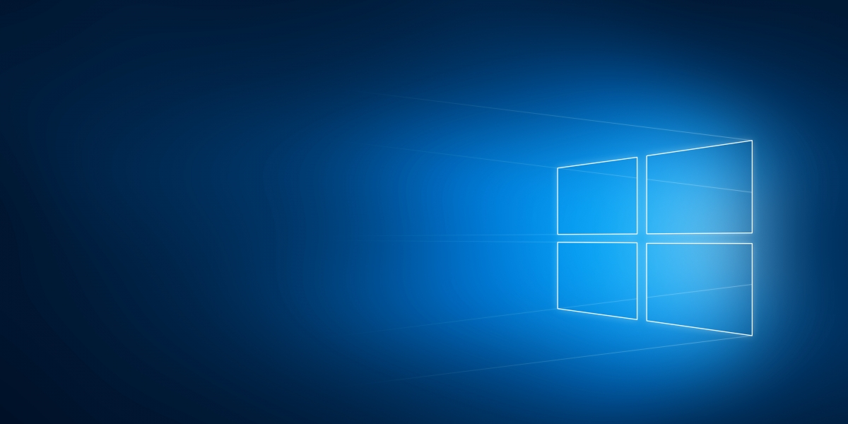 蓝色微软logo桌面壁纸