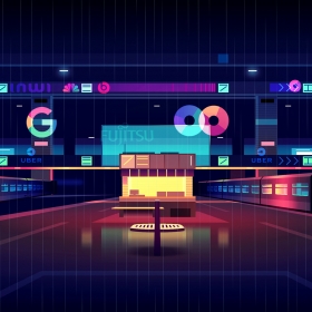 google 城市插画