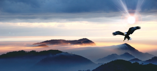 大气山水风景背景