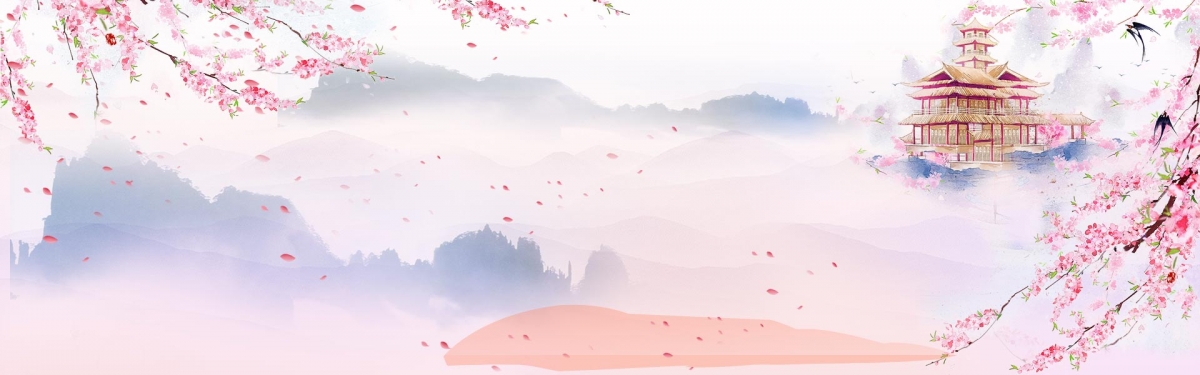 水墨山水风景画背景