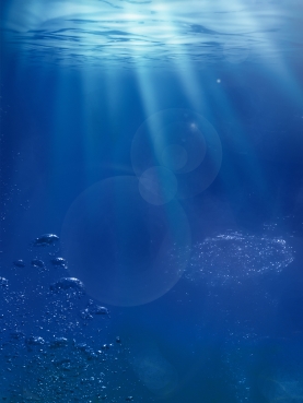 蓝色深海底背景