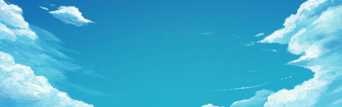 手绘天空插画