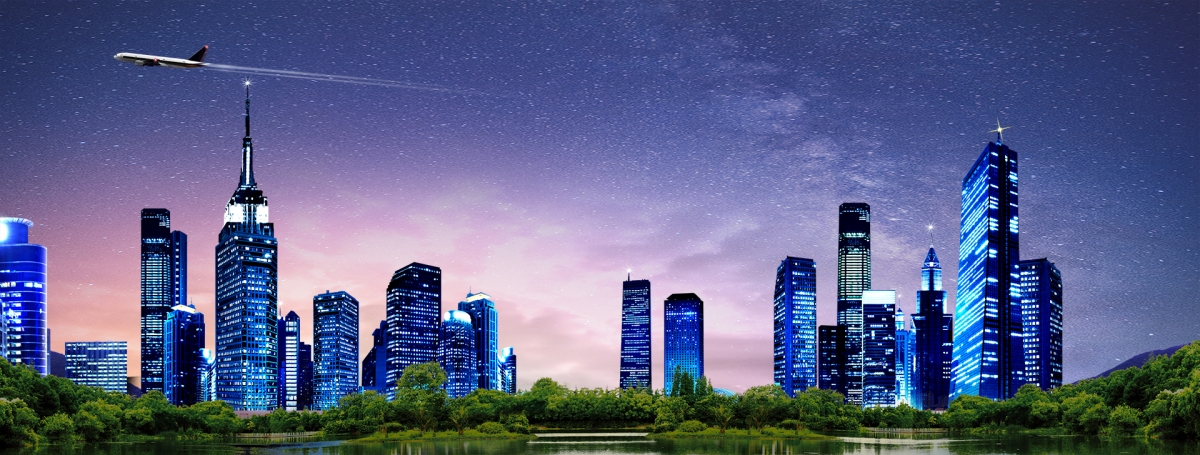 大气城市夜景高清背景