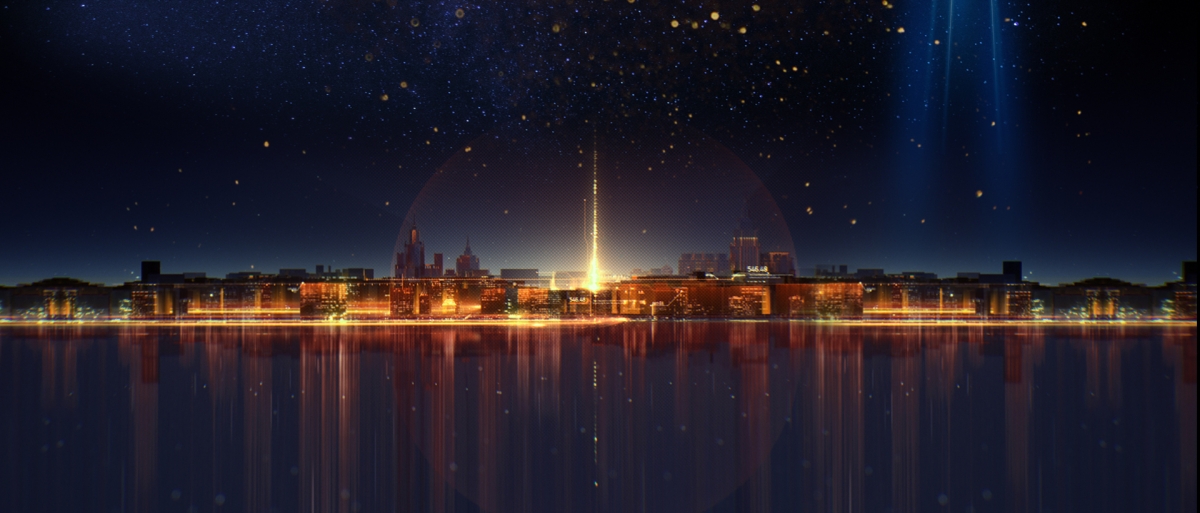 大气城市夜景高清背景