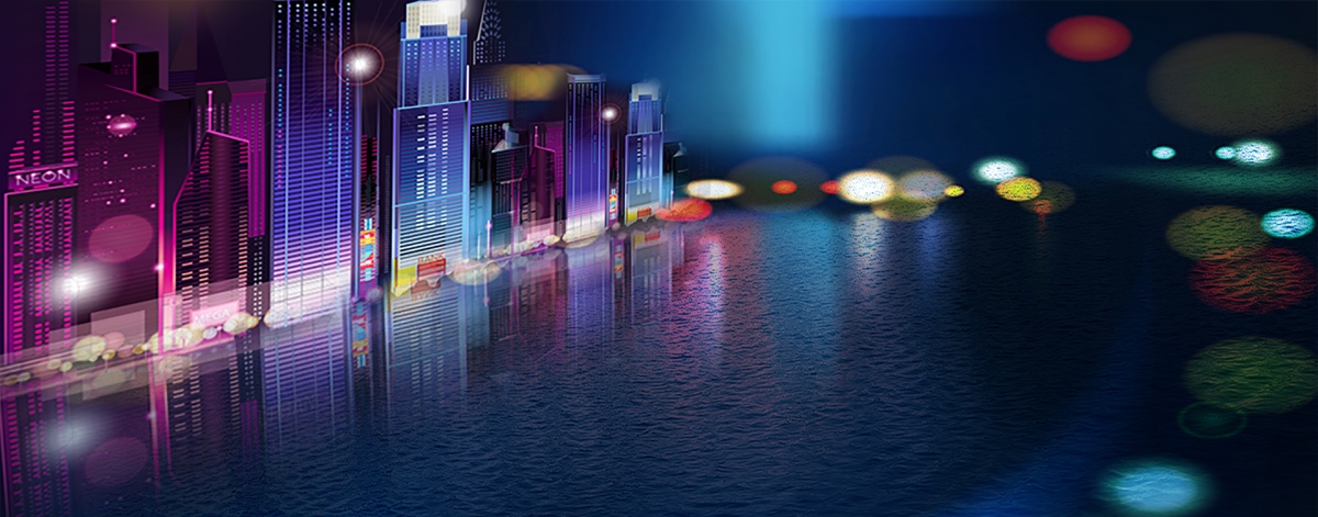 城市夜景摄影背景