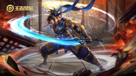 王者荣耀logo宫本武藏壁纸