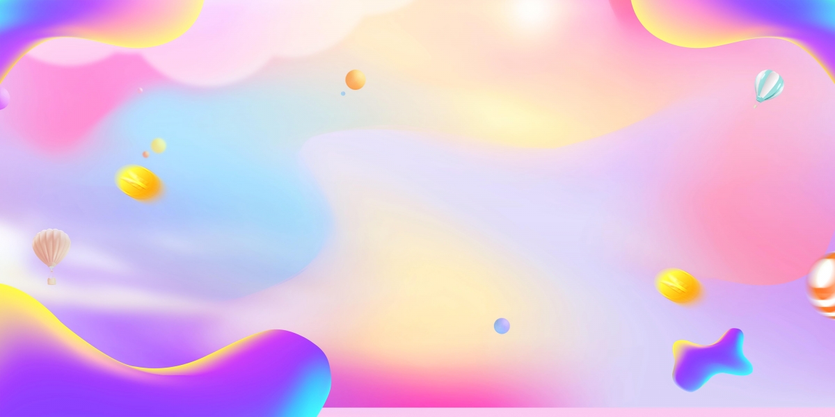 彩色流体渐变促销背景