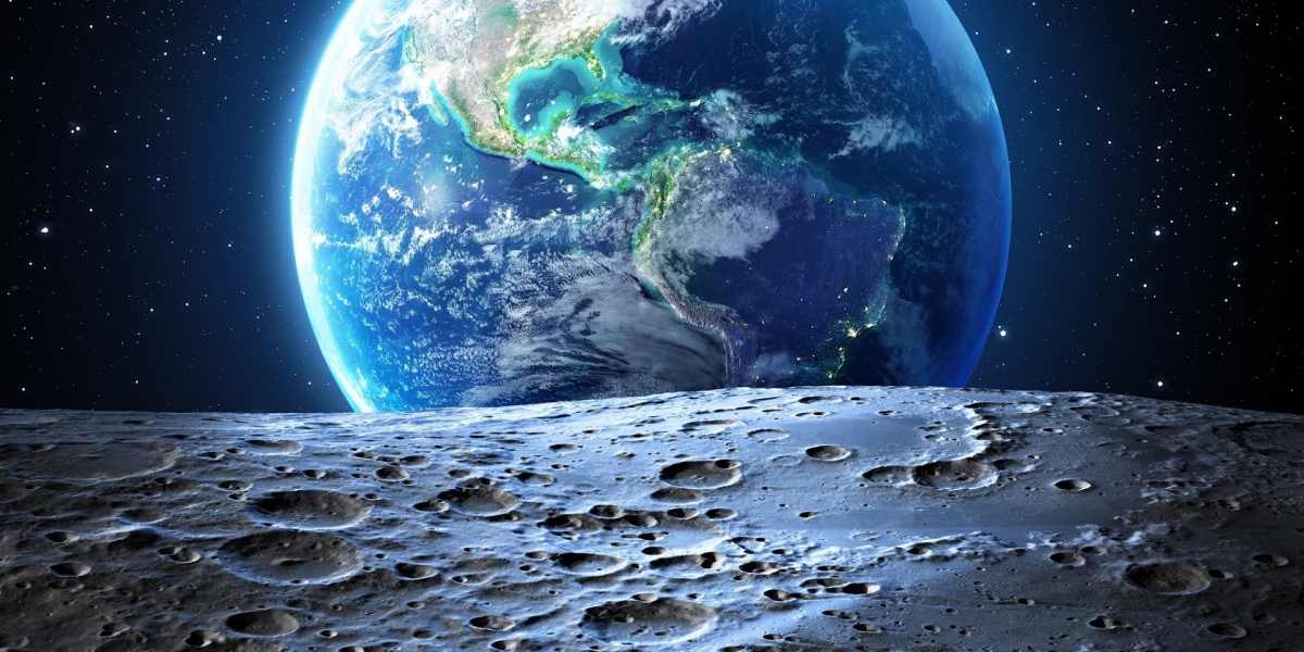 月球上看地球高清壁纸