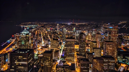 美国纽约城市夜景