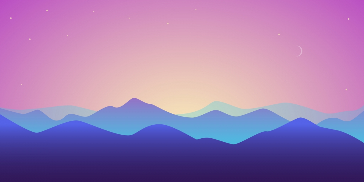 手绘风景插画