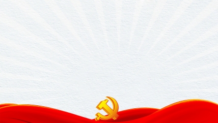 红色飘带立体党徽背景