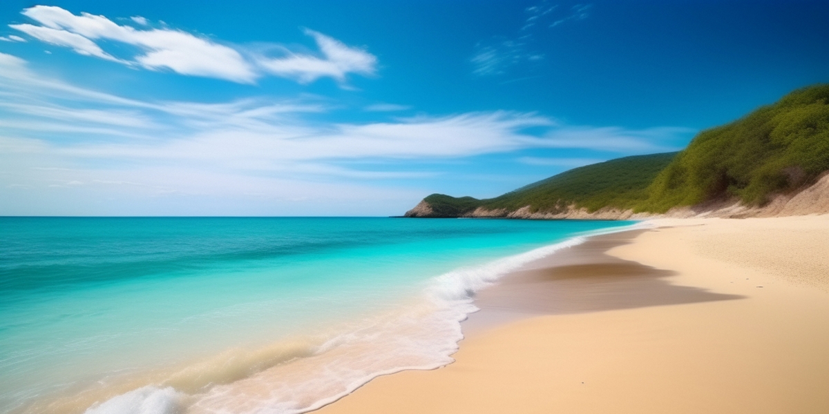 夏季海滩插画壁纸