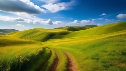 绿色大草原风景壁纸