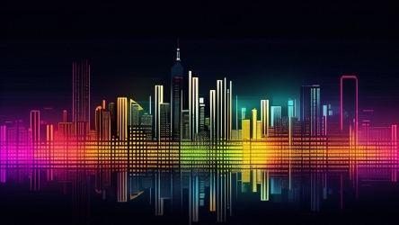 科技城市夜景