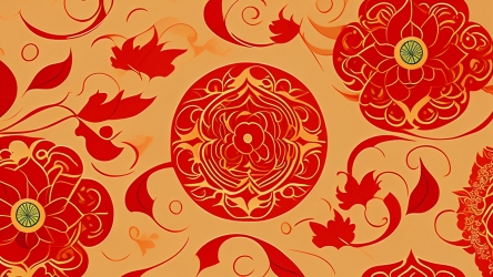 中式花纹背景