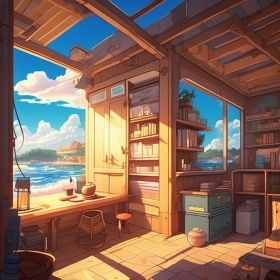 二次元动画片场景