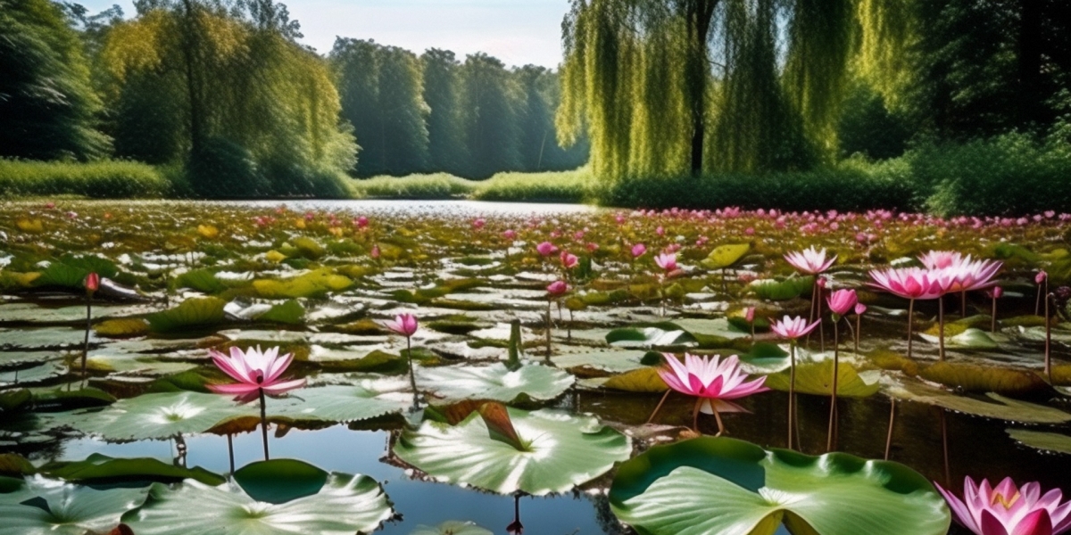 荷花池塘风景摄影