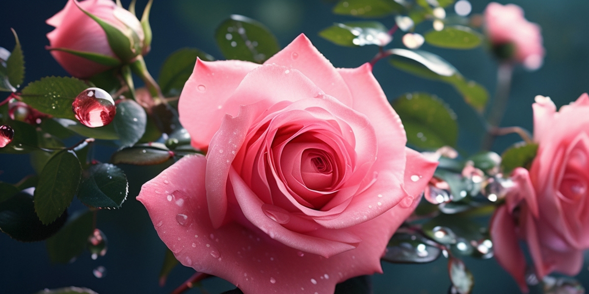 高清粉色玫瑰花摄影壁纸