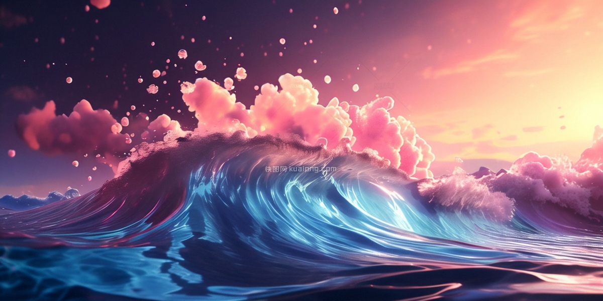 大海海浪背景