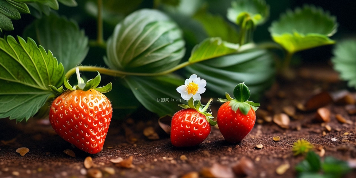 草莓微距摄影作品