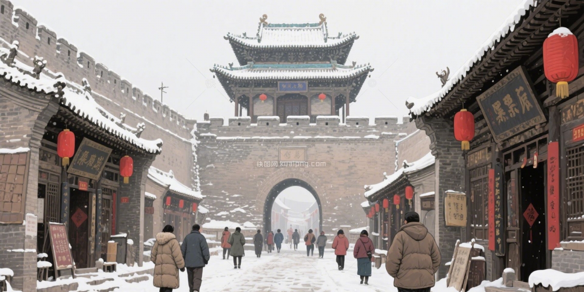 快图网原创AI农村场景风景插画