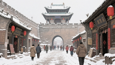 快图网原创AI农村场景风景插画
