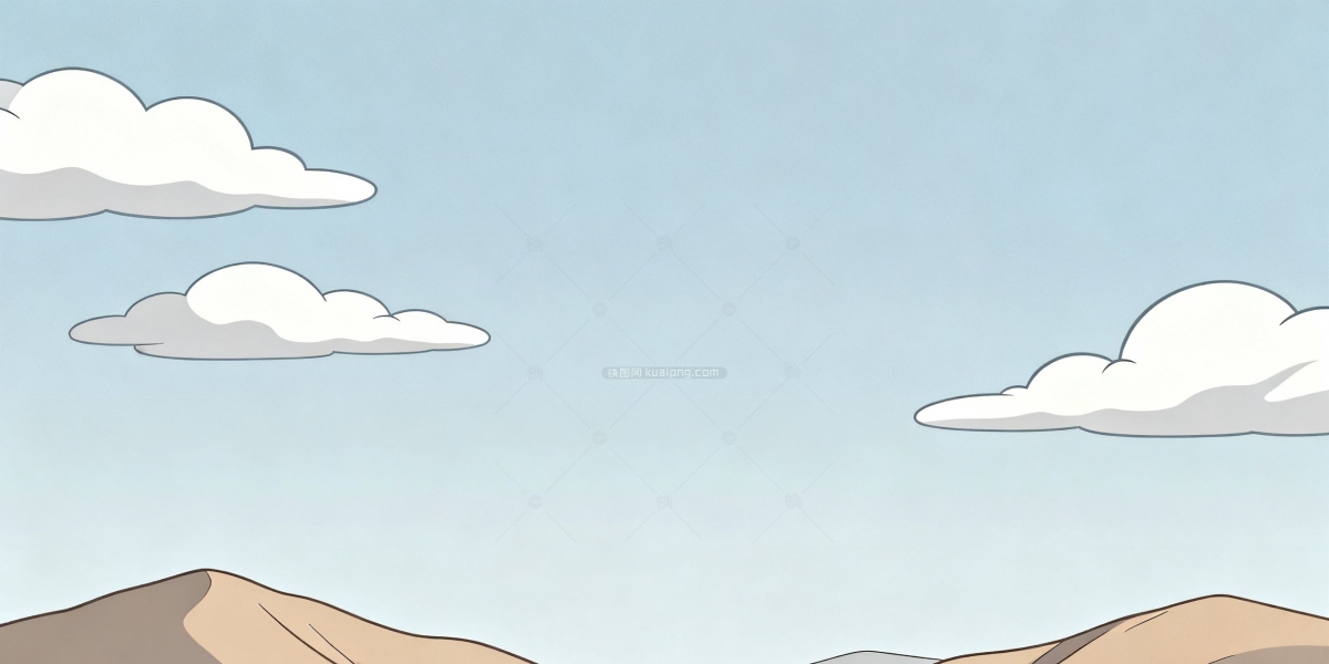 快图网原创天空白云山背景