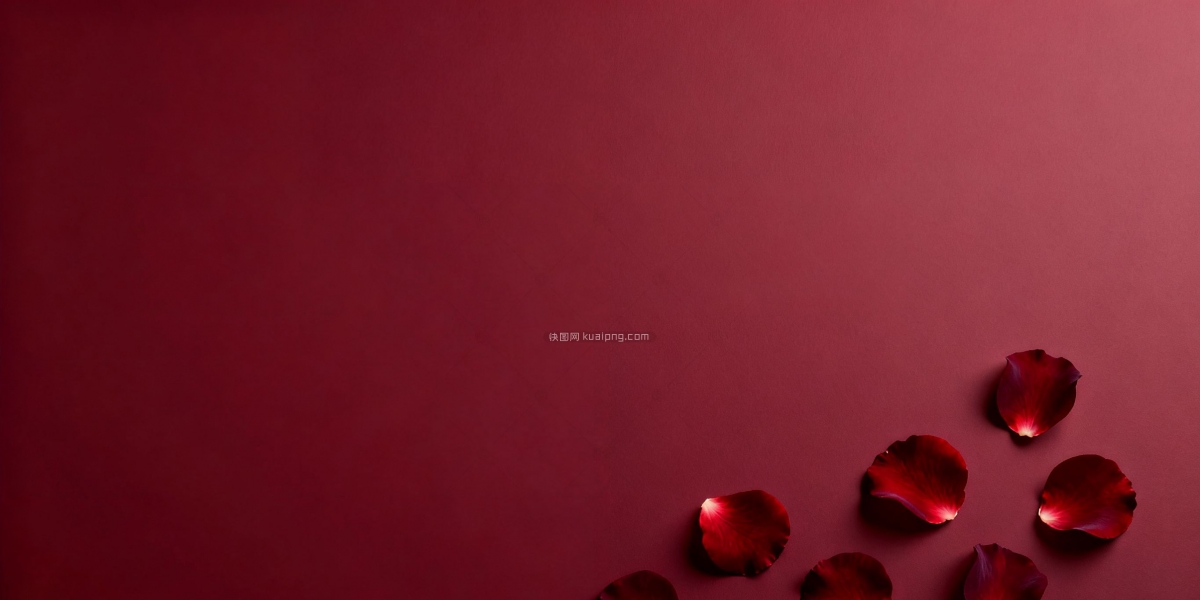 快图网原创红色花瓣壁纸