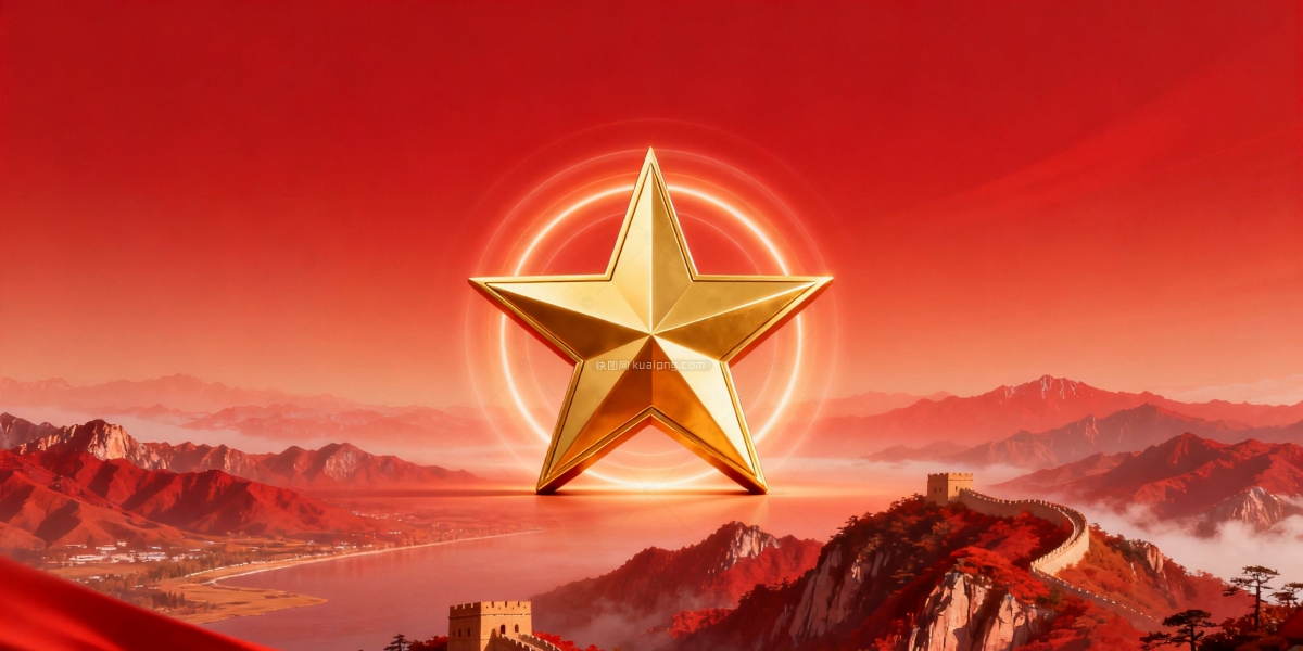 快图网原创大气国庆背景