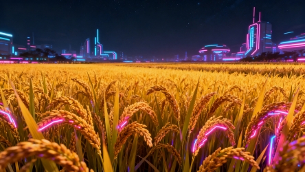 快图网原创科技种植稻谷