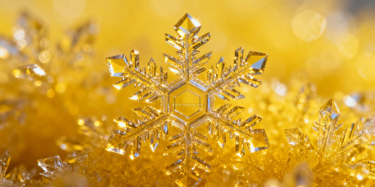 快图网原创雪花冰晶纹理
