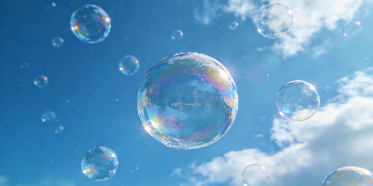 原创天空气泡背景