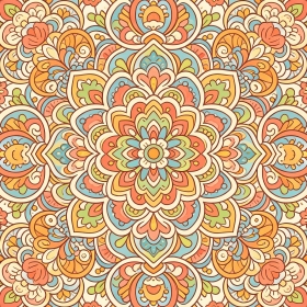 花纹背景卡通碎花手绘