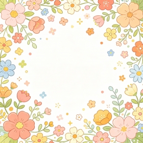 碎花花纹纹理手绘平铺