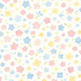 纹理手绘花纹卡通碎花