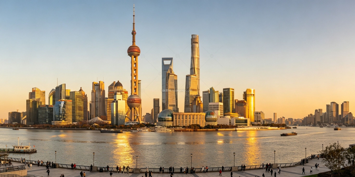 魔都陆家嘴摩天大楼全景