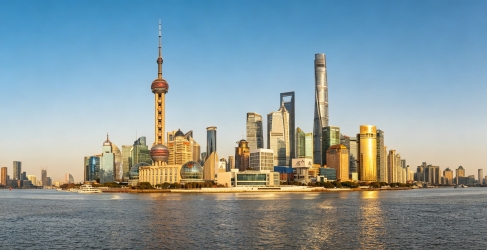 上海环球金融中心外景拍摄