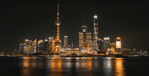 上海经典地标组合高清摄影图