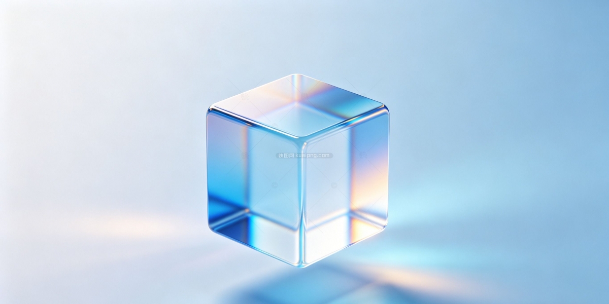 3D极简玻璃拟态未来风壁纸