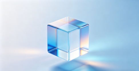 3D极简玻璃拟态未来风壁纸