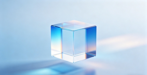 3D水晶质感数字化科技背景