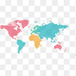 世界地图平铺图