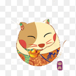 卡通动物造型png素材