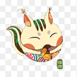 卡通动物造型png素材