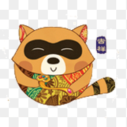 卡通动物造型png素材